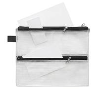 FolderSys 40444-30 - Borsa con cerniera a 4 scomparti, formato A5