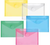 FolderSys - Busta in polipropilene, set da 10 pezzi, A6, multicolore, 2