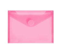 FolderSys-Busta porta tamao (A6 orizzontale, formato A4, PP, colore trasparente rojo translúcido