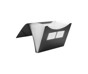 FolderSys Expanding File Foldersys A4 12 pockets PP black