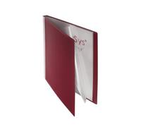 FolderSys - Raccoglitore con 10 buste, PP, A4, 1 pezzo, colore: bordeaux