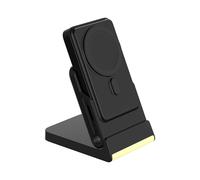 Folding 5-in-1 Wireless Charging Power Stand with Magnetic Charging, for 16 Pro and Watch Ultra 8 Black