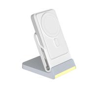Folding 5-in-1 Wireless Charging Power Stand with Magnetic Charging, for 16 Pro and Watch Ultra 8 White