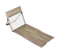 Folding Beach Lounger, Portable Poolside Chair, Reclining Seat with Adjustable Backrest, Lightweight Aluminum Frame Lounge with Carry Handle, Outdoor Poolside Beach Chair for Adults Kids Family Travel