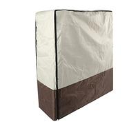 Folding Bed Storage Cover, Rollaway BedCover, Waterproof and Breathable Oxford Cloth, Suitable for Double Bed, Indoor and Outdoor Universal, Beige Grey Splicing (102 * 33 * 104cm)