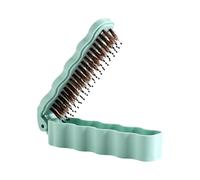 Folding boar bristle comb - Hair Brushes for Women | Folding Compact Combs | Travel Foldable Brush Comb | for Straight Long Short Salon Gym Home Women Men Kids