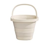 Folding Bucket - 10L Spill Proof Water Container With Handle, Portable Foldable Pail, Space Saving Utility Bucket, Fishing Gardening Car Washing Bathing Travel Laundry Beach Use Outdoor