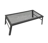 Folding Campfire Grill, Heavy Duty Iron Portable Camp Fire Cooking Rack, Waterproof Over Fire Grill with Foldable Legs for Camping Hiking Picnic and Backyard Barbecue