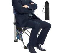 Folding Camping Chair - 600D Oxford Cloth Carbon Steel 52cmx33cmx21cm | Portable Camp Chairs | Lightweight Camping Travel Chair With Side Pocket Portable Seat For Tailgates Beach Sports Hiking Trips