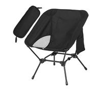 Folding Camping Chair, Portable Small Seat, Metal, Oxford Cloth, Camping Chair with Side Pocket for Picnic, Hiking, Fishing, Poolside, Garden, Backpacking, Beach, Tailgating, Outdoor Lawn, 65x36x32cm