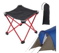 Folding Camping Stool, Portable Foot Chair, Outdoor Seating Gear, Extra Large Seat Design, Lightweight Foldable Frame, Non-Slip Base, Camping, Hiking, 9.65x9.65x9.84 inches