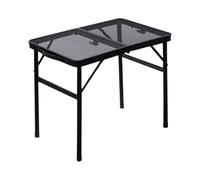 Folding Camping Table, Compact Folding Camp Tables, 23.62x15.75x22.05 Inches, Heavy Duty BBQ Tools, Non-Slip Tabletop, Adjustable Height for Picnic, Beach, Fishing, Outdoor Use