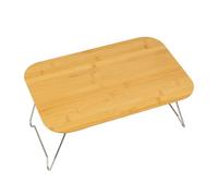 Folding Camping Table, Wood Picnic Desk, Small Portable Cook Station, Lightweight Design, Sturdy Material, Easy-Carry Outdoor Patio, RV, Beach, Garden, Tailgating