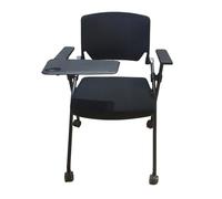 Folding chair Integrata Piattaforma Panchina Formativa Rotelle Fluide Seduta Pieghevole Ufficio Sgabello Ergonomica Progettazione(Black)
