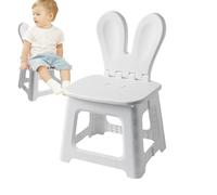 Folding Chair, Sitting Tool, Animal Pattern Guard, Easy Carry Handle Design, Prevents Slips in Bathrooms, Travel Essentials, Compact Style for Girls Boys Bedroom Vanity