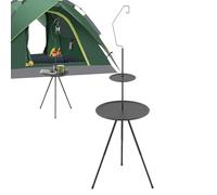 Folding Cocktail Table, Foldable Outdoor Camping Table, Lightweight Garden Picnic, Camp Accessories for Outdoor & Indoor Use, Beach, Gardens, Patios