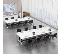 Folding Conference Room Table, Flip Top Mobile Meeting Office Training Room Desk with Wheel, Modern Training Meeting Seminar Classroom Tables(S 8Pack 70.8 x 23.6 x 29.5inch)