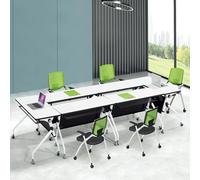 Folding Conference Room Table, Flip Top Mobile Meeting Office Training Room Desk with Wheel, Modern Training Meeting Seminar Classroom Tables(F 4Pack 47.2 x 23.6 x 29.5inch)