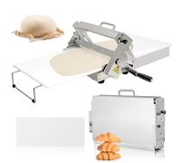 Folding Dough Sheeter,Manual Stainless Steel Dough Machine,Dough Sheeter Machine for Home,(With Sheeter Board) Thickness Adjustable,Suitable for Home and Commercial Use,Pizza,Pasta,Pastry Model400