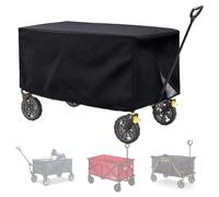 Folding Garden Trolley Cover, Folding Waggon Covers, Waterproof Oxford, Heavy-Duty Dustproof Canopy, Rain Protection for Beach Waggon and Cart