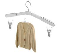 Folding Hangers, Clothing Drying Rack With Space-Saving Design, Portable Folding Clothes Hanger, Multifunctional For Dorm Room Hotel Laundry Camping RV Business Trip Airplane