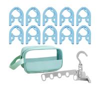 Folding Hangers - Lightweight Travel Mini Organizer With Bag