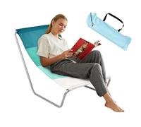 Folding Lounge Chair, Heavy Duty Reclining Chairs, 38.58x18.11x23.23x7.87 Inch Multipurpose & Adjustable, Nap Bed Design for Camping, Beach, Patio, Sunbathing, Pool, Lawn, and Deck