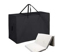 Folding Mattress Storage Bag, Guest Bed Pouch, 41,14 x 28,15 x 18,11 Inch Carry Case with Support, Portable Heavy-Duty Cover with Finish, Organization Aid Utility, Home Accessories for Travel Moving