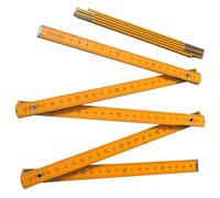 Folding Measuring Stick - Height Measure Stick Tool | Strumento di piegatura in legno | Carpenters Measuring Angle | Precise Snapping Folder Ruler | Solid Metal Hinges for Real Power Women