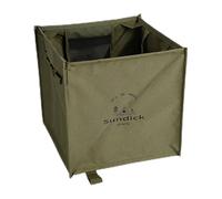 Folding Outdoor Garbage Bin - Reusable Compact Canister for Backyard Gatherings, Lightweight Portable Waste Basket | Beach Trips, Hiking Trails, Garden Care, Lawn Cleaning, Park Excursions, Roadside