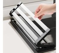 Folding Over Sink Drainer, Fits Across Sink, Save Worktop Space Quick Draining Heat Resistant Mat Stainless Steel Over the Sinks Kitchen Countertop(60x32.5CM)