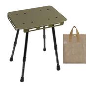 Folding Picnic Table - Fold Up Adjustable Height Table Desk, Portable Heavy Duty Support Frame, Compact Space Efficient Construction | Stable Multipurpose Utility Surfaces, Quick Setup Carry Design