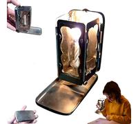 folding pocket candle lantern,portacandele tascabile pieghevole in ferro retrò senza candele,Lanterna medievale,Scatola portacandele portatile,lanterna a candela decorativa for escursionismo in campeg