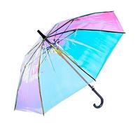 Folding Shiny Umbrellas for Women Rainbow Parasols Umbrella Sun And Rain Proof Water