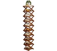 Folding Shoe Rack - Multi-tier Footwear Support Professional, 159cm Entryway Holder Rack Gear Mechanism, Universal Closet Hallway Garage Mudroom Hardware, 1200g Wood Synthetic Body | Footwear Organize