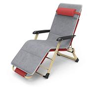 Folding Sun Lounger, Foldable Zero-Gravity Lounge Chair Recliner, Cotton Pad Adjustable Reclining Garden Outdoor Terrace Sun Lounger, Can Hold Up To 150Kg-Orange Interesting life