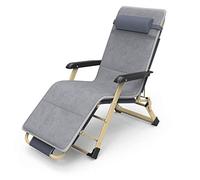 Folding Sun Lounger, Foldable Zero-Gravity Lounge Chair Recliner, Cotton Pad Adjustable Reclining Garden Outdoor Terrace Sun Lounger, Can Hold Up To 150Kg-Orange Interesting life