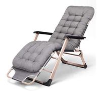 Folding Sun Lounger, Foldable Zero-Gravity Lounge Chair Recliner, Cotton Pad Adjustable Reclining Garden Outdoor Terrace Sun Lounger, Can Hold Up To 150Kg-Orange Interesting life