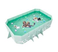 Folding Swimming Pool, Outdoor Ground Pool, Wear Resistant Hard Shell Pool, Portable Non Inflatable Structure for Summer Water Party Garden Backyard, 102.36x64.96x19.69 Inches