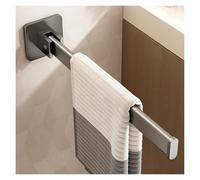 Folding Swivel Towel Bar for Bathroom, Single Arm Aluminum Towel Rail, 90° Foldable Wall Mounted Hand Towel Holder, Rustproof Modern Minimalist Rack for Kitchen Cloakroom(Gray)