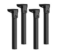Folding Table Legs - Set di 4 pezzi di hardware in metallo | Heavy Duty Coffee Table Supports with Secure Fastening, DIY Home Improvement Accessory & Versatile Replacement Parts for Apartment, Living