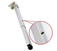Folding Telescopic Bar Desk Legs,Stainless Steel DIY Table Legs,Metal Furniture Legs,Push-Pull Lift Dining Table Cabinet Legs,Adjustable Protective Base with Screws(30cm/11.8in)