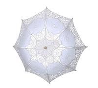 Folding Umbrellas Handle Hollow out Lace Wedding Flower Photography Props Crafts Umbrella Rain Women