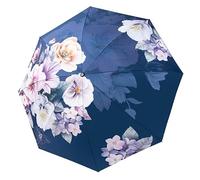Folding Umbrellas Sun And Rain Dual Purpose Sunshade Umbrella Umbrella(Blue)