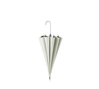 Folding Umbrellas Women Long Windproof Fiberglass Golf Sun Umbrella Automatic Ultralight Big Parasol Black Coating(White)