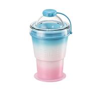 Folding Water Cup, Handled Hydration Drinkware, Folding Silicone Cup