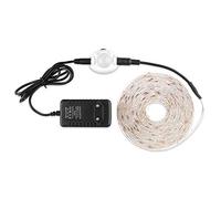 FOLGEMIR 5 metro Luce notturna a LED - Bianco Freddo, strisce LED con sensore di movimento PIR, set completo con trasformatore DC 12V, IP65 impermeabile per letti bambini, mobili da corridoio, cucina