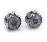 FOLGEMIR Proiettore LED con logo, laterali sotto Specchio Luce del Proiettore, luce di benvenuto Kit sotto specchio laterale, Sostituzione per illuminazione ambientale (rotonda)