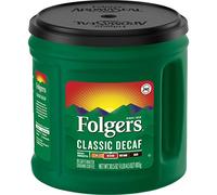 Folgers - Caffè Classico Decaffeinato | Macina di Caffè, Intensità Media - 1 Confezione da 865 g