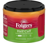 Folgers - Caffè Semi Decaffeinato | Macina di Caffè, Intensità Media - 1 Confezione da 641 g